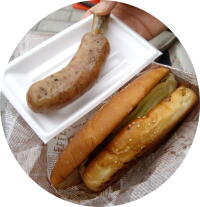 佐世保バーガー&骨つきソーセージ